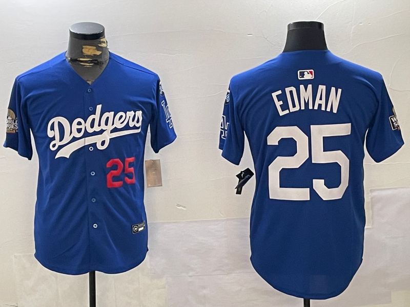Men's Los Angeles Dodgers Tommy Edman #25 Royal Jersey